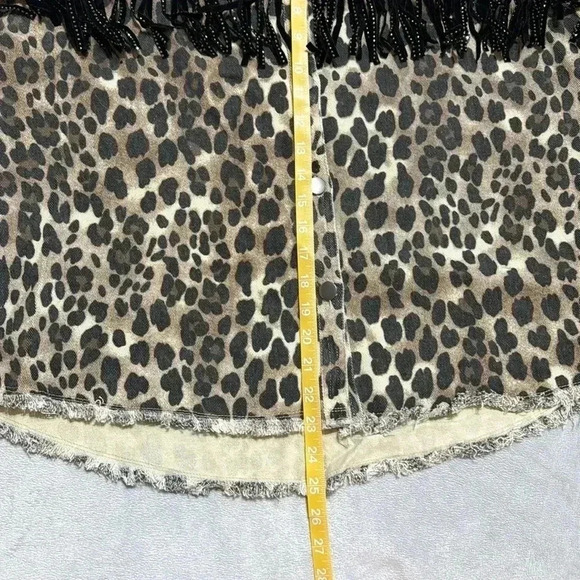Leopard Print Jean Jacket - Picture 11 of 11